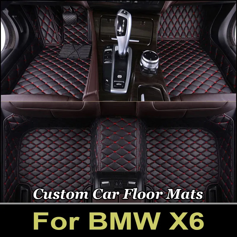 Car floor mats for BMW X6 E71 2008 2009 2010 2011 2012 2013 2014 Custom auto foot Pads automobile carpet cover