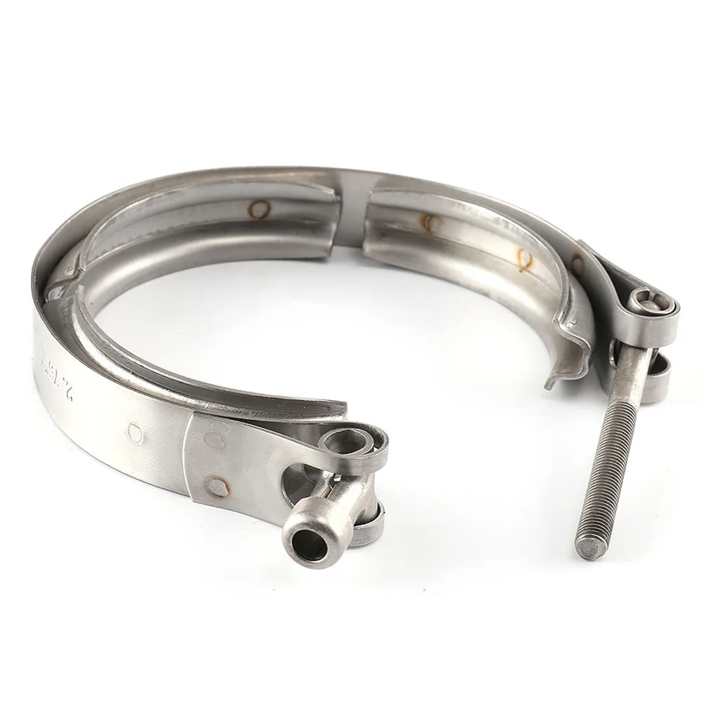 2.5 Inch Clamp Stainless Steel 304 Flange Clamp for General Automobile V-Type Clamp Pipe Clamp Automobile Modified Exhaust