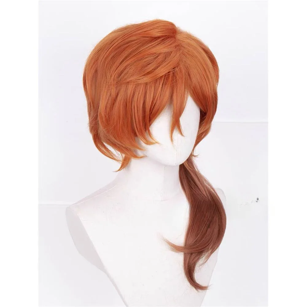 Chūyuan Chūya, Bungo Stray Dogs, peluca de cosplay, peinado superior desordenado estilizado