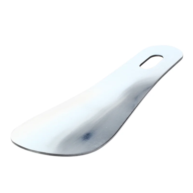 AS96-6Pcs Cuchara de zapatos larga profesional de metal de acero inoxidable de 10 cm y 4 pulgadas