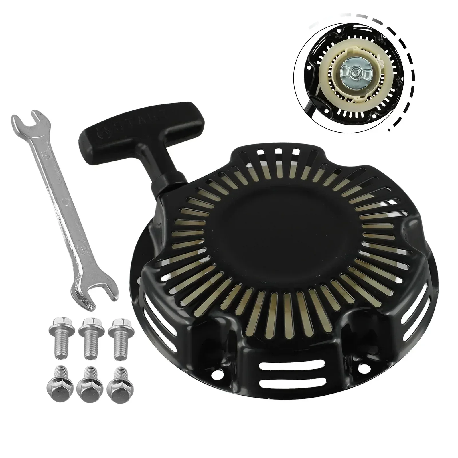 Recoil Starter Set Low Startup Resistance For 79CC 98CC 99CC 100CC 69733 68124 Bike Kart Lawnmower Engine Power Tool Accessories