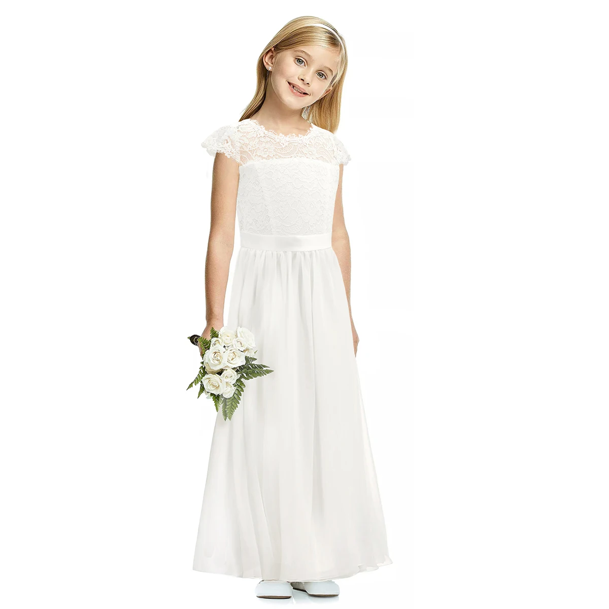 

Новое Детское свадебное платье для девочек, Элегантное Длинное платье принцессы с цветами, рождественское платье для маленьких девочек, vestidos infantil TD2335