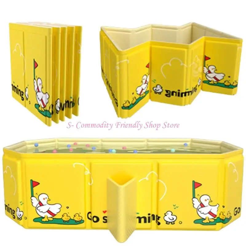 

85AE Portable Infant Foldable Bath Tub Structure Quick Drainage Safe Baby Bathing