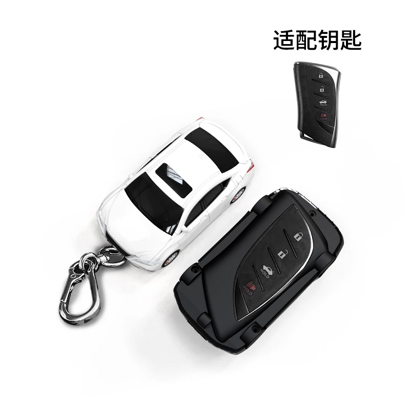 Key Case for Lexus ES Car Model Shape for NX GS RX IS ES GX LX RC 200 250 350 LS 450H 300H 3 4 Button Car Key Cover Fob Keychain view 3