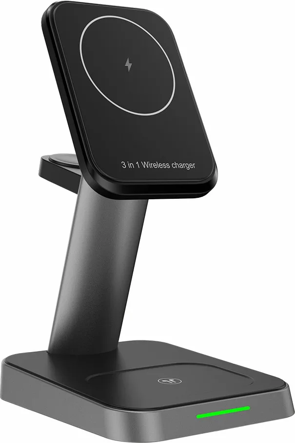 Pengisi Daya Nirkabel 2023 Universal Portabel Cepat untuk Ponsel Logo Kustom Universal Pengisi Daya Nirkabel 3 in 1