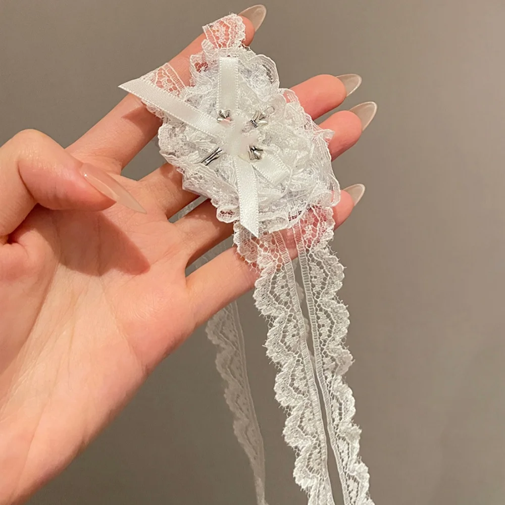 Панк-маска для глаз с крестом, женская Лолита, косплей, повязка на глаза, готический Хэллоуин, сердце, бант, кружевные очки, цепочка на ногу, аксессуары