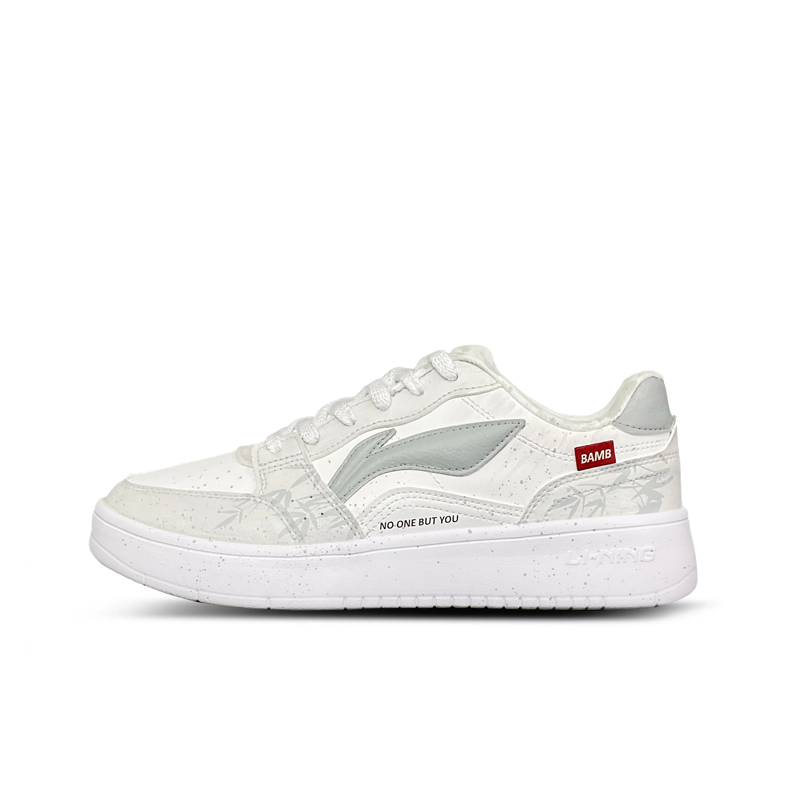 Li Ning Sycee Tower Rabbit Coexistence Cushioning, Wear Resistant Low top Skateboard Shoes Men's Gray AGCT339-6(Team880-
