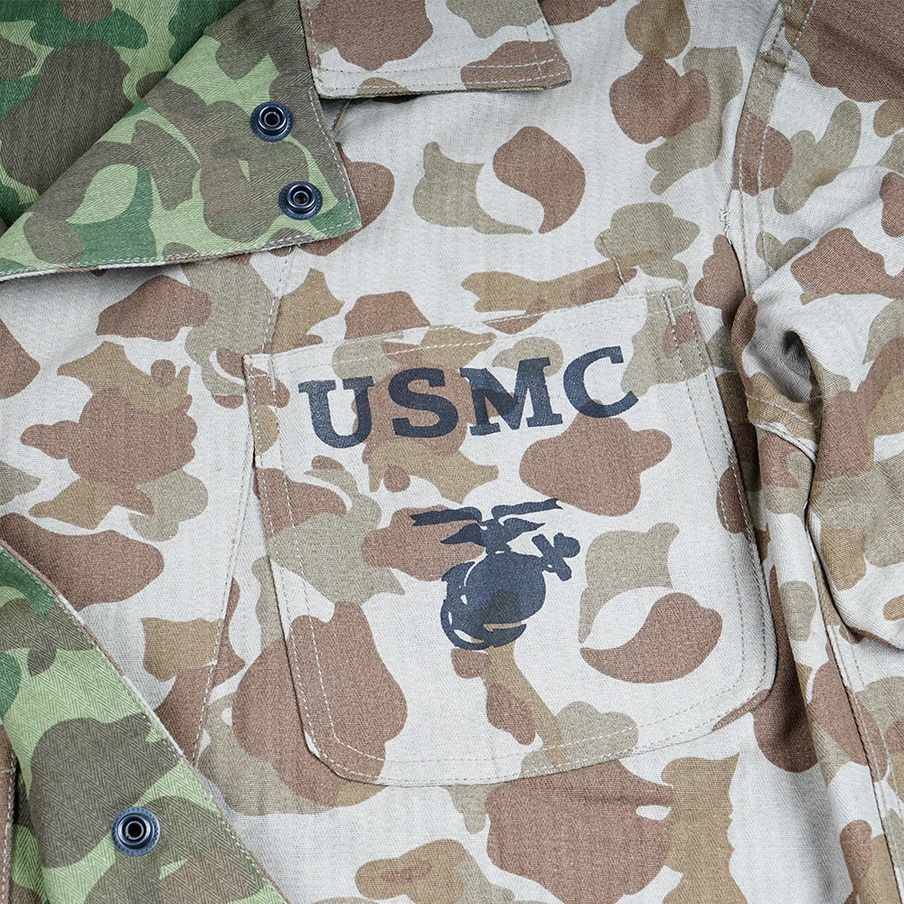 Outdoor US UNIFORMS PACIFIC CAMOUFLAGE JACKET REVERSIBLE CAMO COAT WORK CLOTHES