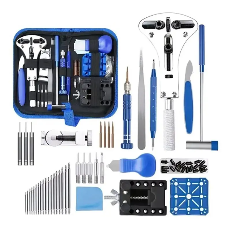 Most-Battery Change& Band Resize Watch Repair Kit Case Opener, Cleaning Tools, And Easy Carry Tool Bag