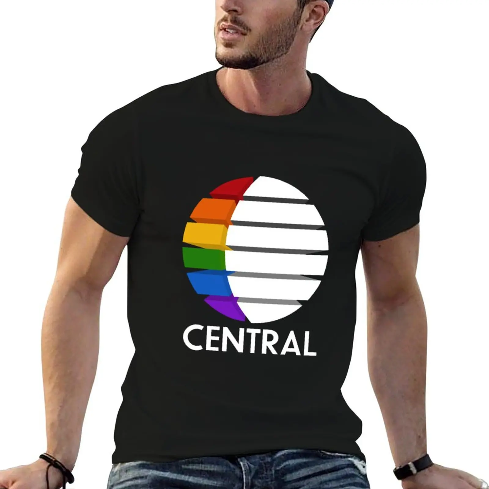 central tv T-Shirt street wear anime tshirt plus sizes t shirts for men