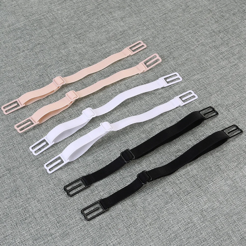 

6Pairs Non-Slip Bra Strap Replacements Adjustable Detachable Shoulder Bra Straps for Women Elegant Underwear Accessories