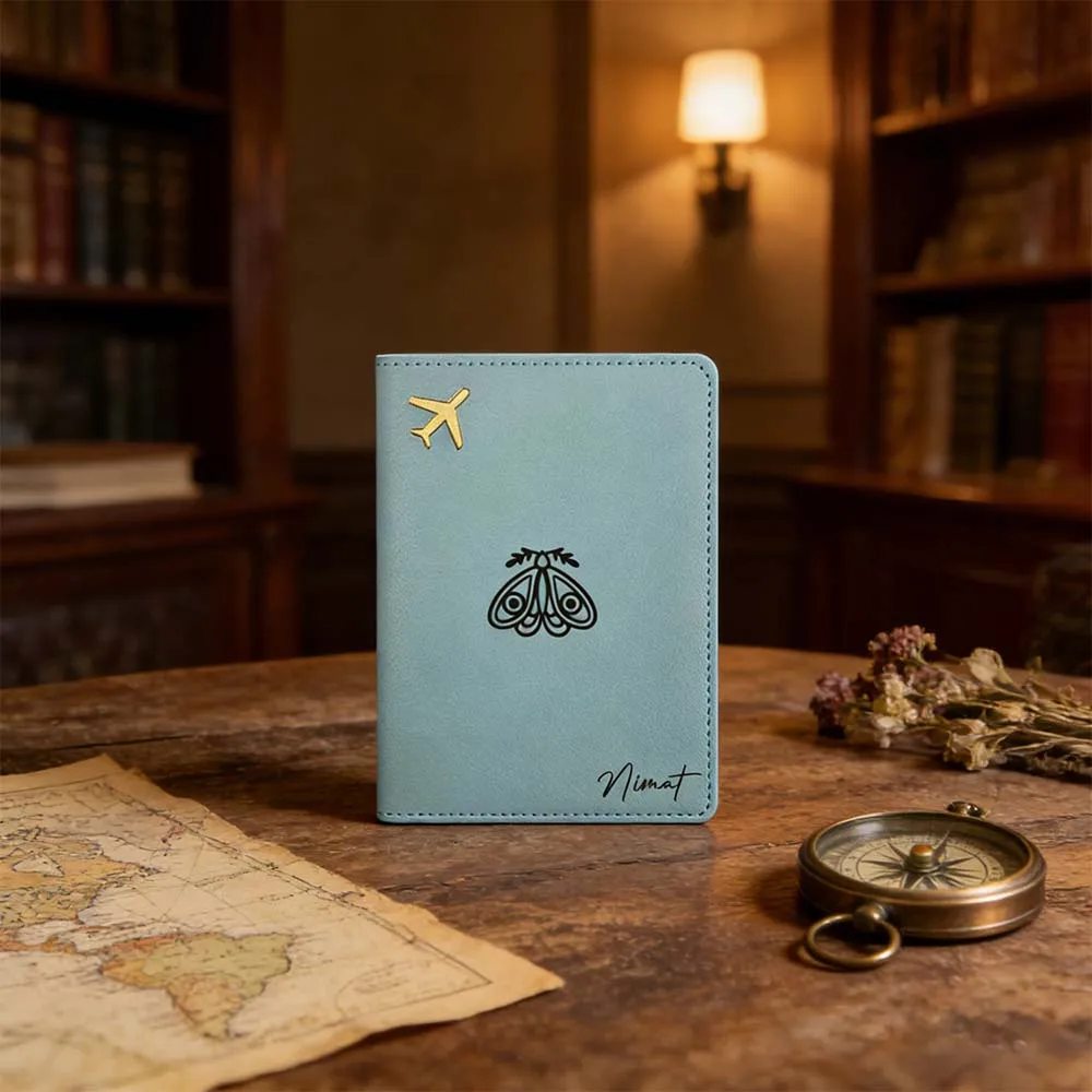 

Персонализированная обложка для паспорта с именем, 1 шт., из гладкой кожи, на память, сувенирный подарок