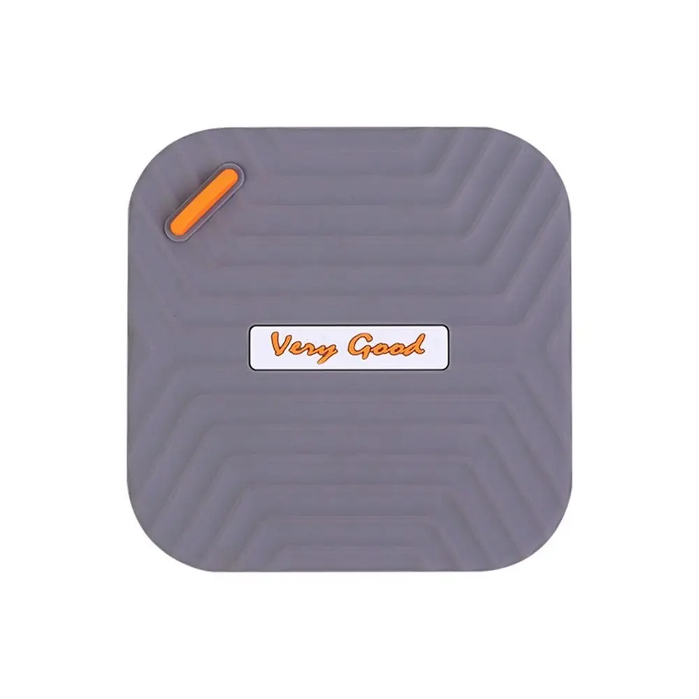 Durable Silicone Floor Drain Cover Square Soft Shower Deodorant Pad Anti-Clogging with Handle Water Stopper Washroom