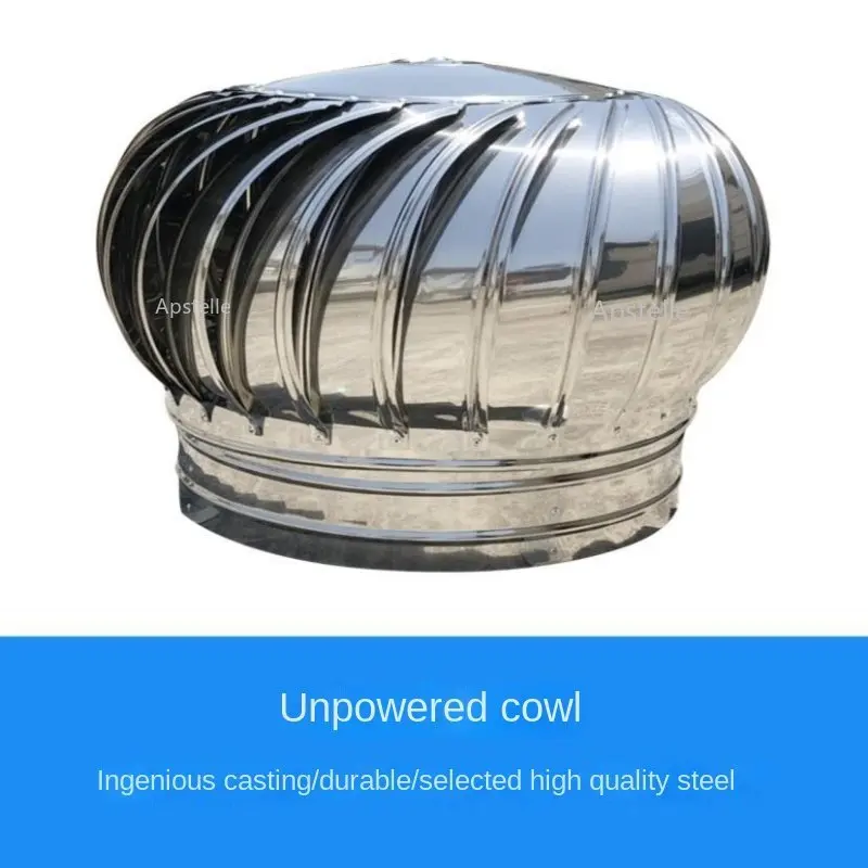 

304 Roof Ventilator Plant Stainless Steel Unpowered Hood Flue Breeding Heat Dissipation Ventilation Exhaust Fan