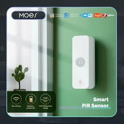 MOES Tuya WiFi/ZigBee Smart PIR Sensor Menschlichen Körper Infrarot Bewegungsmelder Home Security Szene Verknüpfung Automatisierung Batterie Power