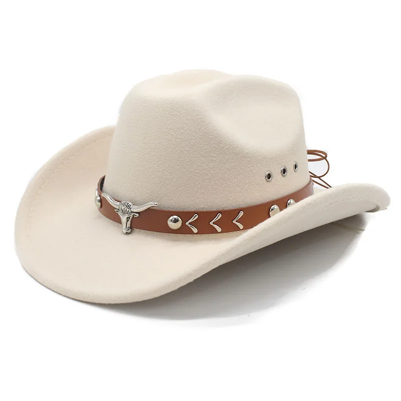 Vintage grenzüberschreitender Western-Cowboyhut Big-Edge Gentleman Cowgirl Jazz Hüte Feiertage Party Cosplay Cap Sombrero Hombre – Detail 13