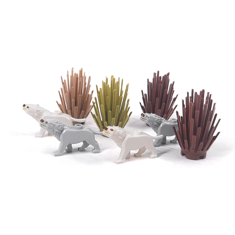 MOC Bausteine Tier-Set - Meerestiere Hunde Katzen Pandas Chinesischer Drache - Zubehör von Drittanbietern für Kreatives Bauen – Detail 35