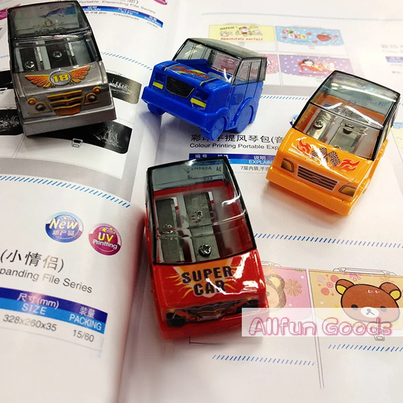 [TG835]Cartoon car styling Pencil Sharpener Creative Stationery Pencil Sharpener Cutter School Office Supplies