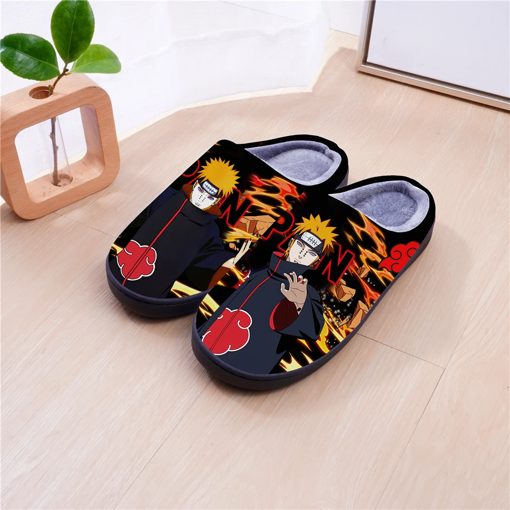 

Winter Warm Slippers Anime NARUTO Akatsuki Pain Cosplay Cartoon Cute Shoes For Men Women Boy Girl Slippers Halloween Gift