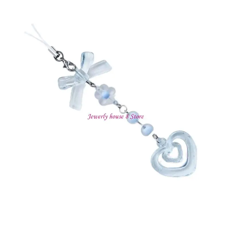 من المألوف Keycord الهاتف قلادة بطاقة كتاب قلادة جميلة مفتاح الحبل #5