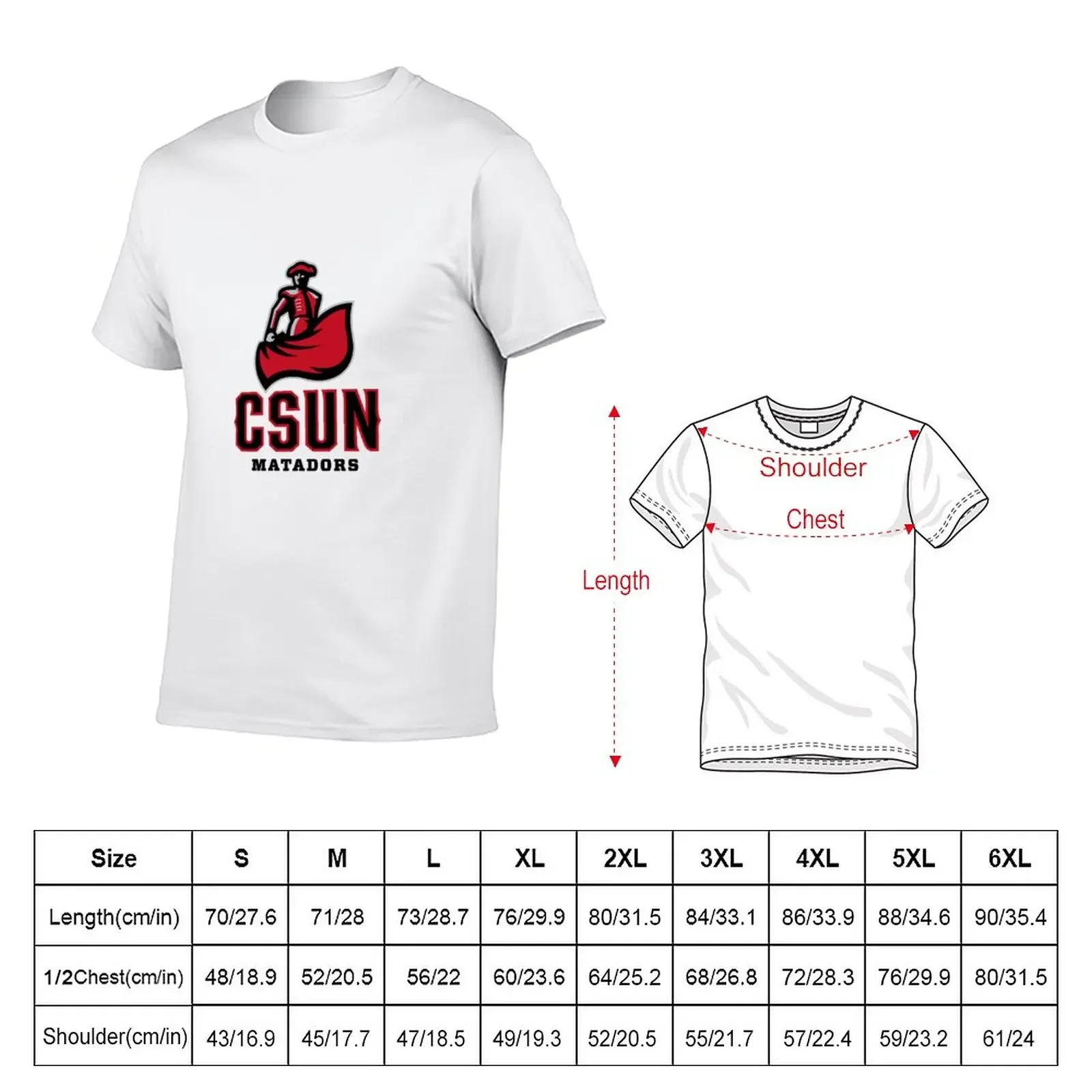 Cal State Northridge Matadors T-Shirt vintage clothes summer tops sublime Men's t-shirt