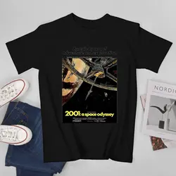 男性用特大Tシャツ,y2kプリントTシャツ,アメリカンフィクション映画,スペース,odysseyコットン,夏,2001