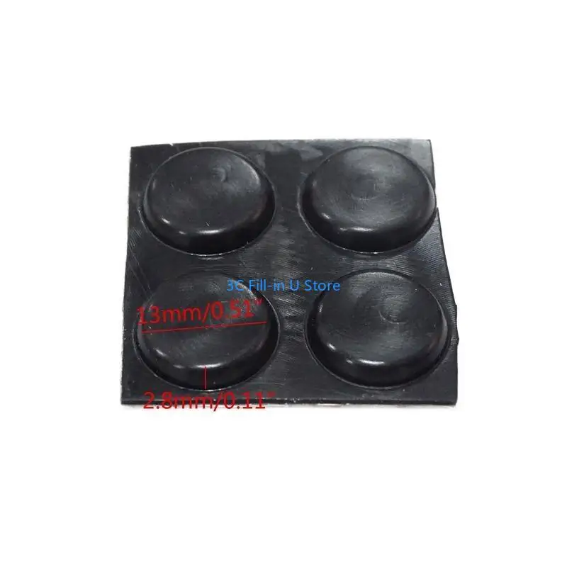 G8TA 4 قطع الجهاز اللوحي العالمي/دفتر الملاحظات يقف صغيرًا مستديرًا من المطاط لوحة مفاتيح لوحة زاوية مضادة للزلزال.