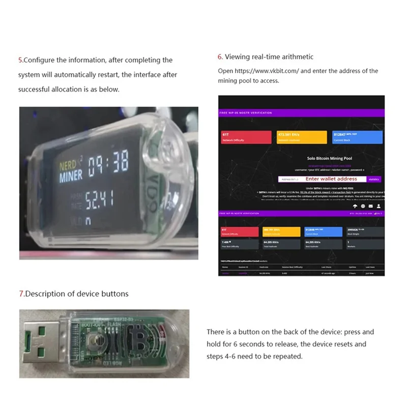 4X ミニ USB マイニングマシン Nerdminer V2 74KH/S USB BTC 暗号マイナーソロ宝くじマイナー BTC ソロマイナーディスプレイ付き