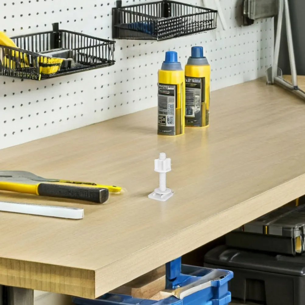 

2pcs Seat Bolts Replacement Kit Universal Plastic Fasteners For Toilet Cover Hinge Mounting Hardware Durable Abs Fixing Screws