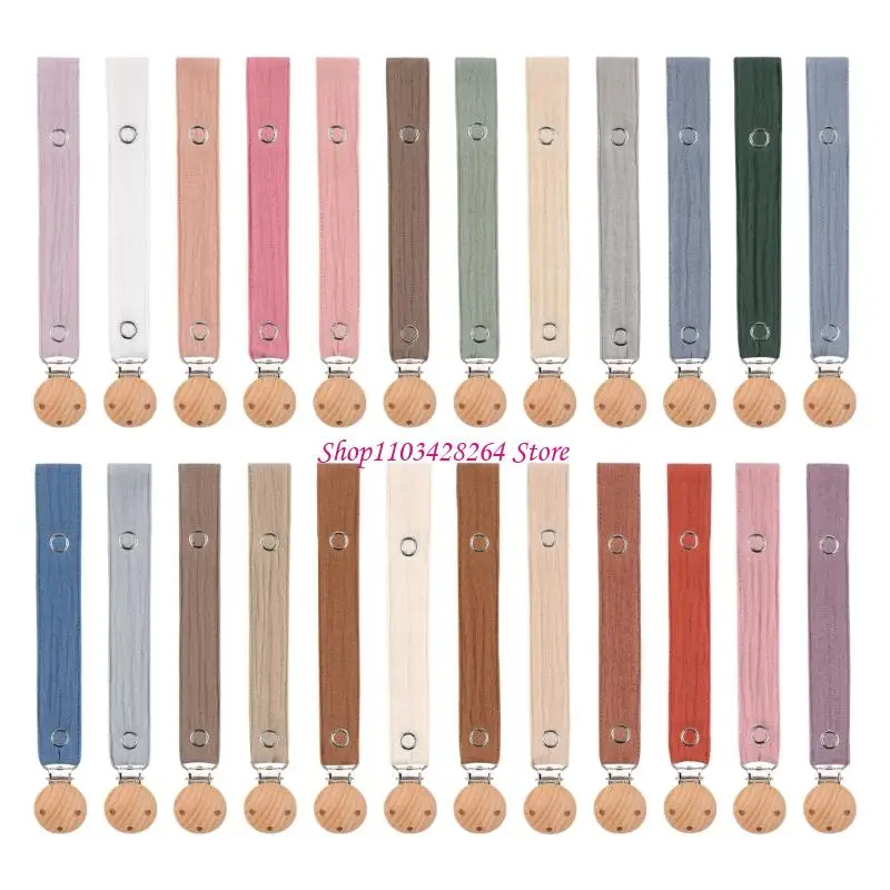 Baby Pacifier Holder Clip Cotton Teething Toy Strap Fall Prevention Design