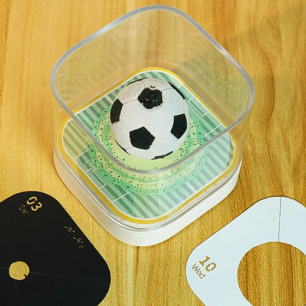 ثلاثية الأبعاد كعكة شجرة ذهبية كرة القدم التقويم 2026 متعة مذكرة الوسادة سطح المكتب الديكور ثلاثية الأبعاد المسيل للدموع بعيدا أجندة مكتبية صغيرة DIY بها بنفسك الهدايا H4Q8