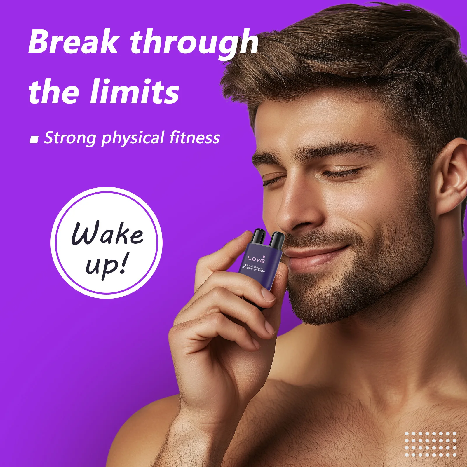 Double Hole Vitality Energy Stick Men Delayed Exciter Enhancer Effective Relief Aromatherapy Inhaler Stick Health Care Portable