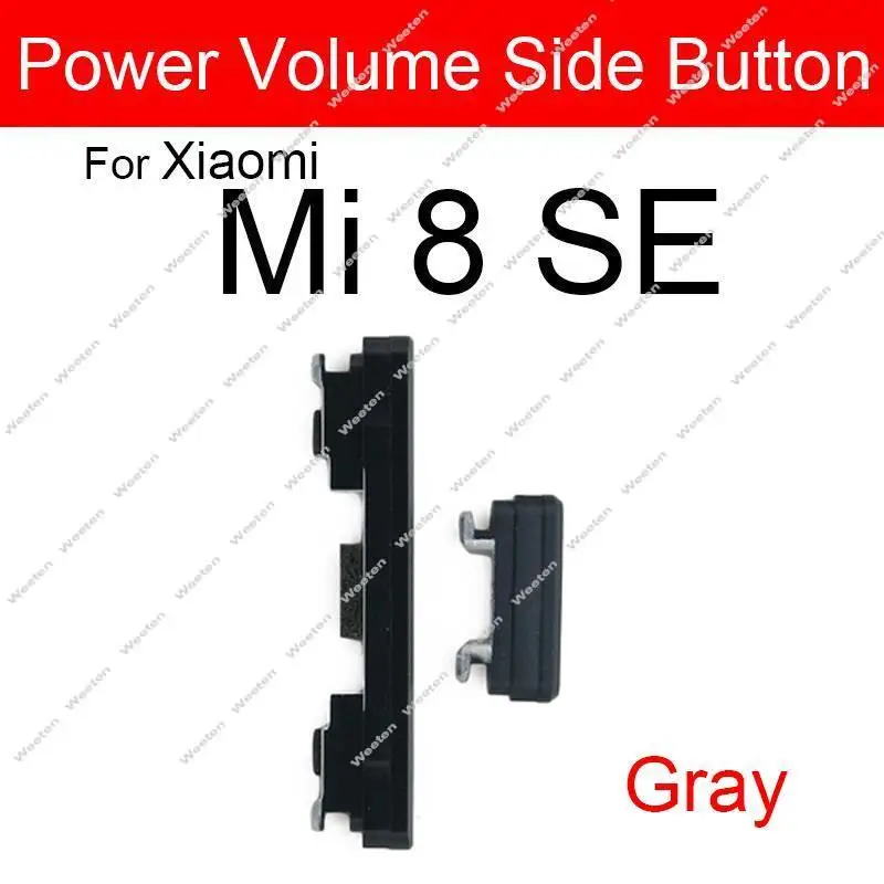 Power Volume Button For Xiaomi Mi 8 Mi 8Se Mi 8 Lite/Youth On OFF Power Volume Side Key Small Buttons Replacement