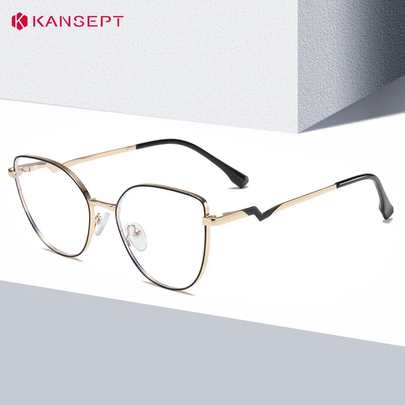 

KANSEPT Plus Reading Glasses Women High Quality Cat Eye Eyeglasses Women's Eyepieces Lunette Pour Femme Original Lunettes Myopia