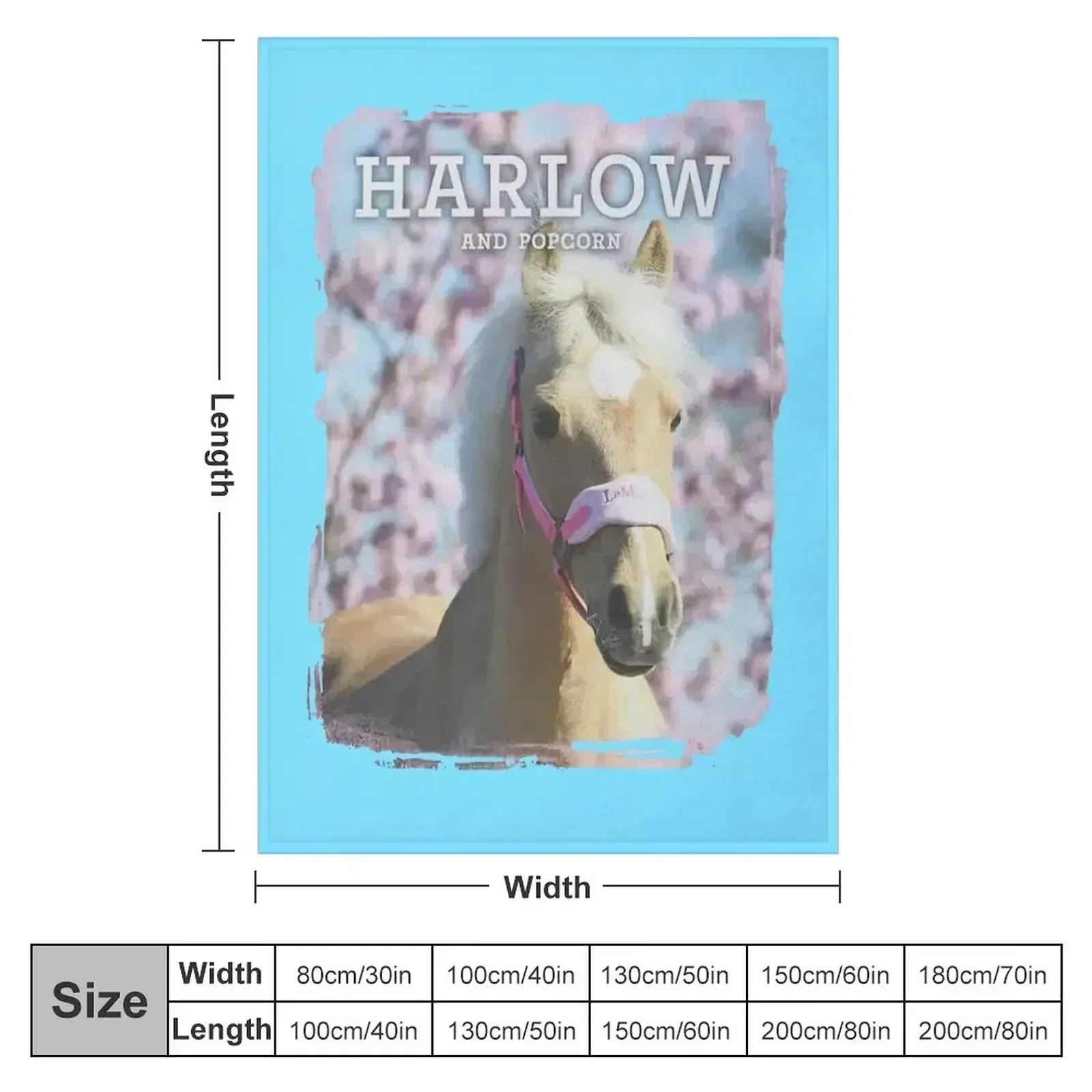harlow and popcorn Throw Blanket Flannel cosplay anime Baby bed plaid Sofa Throw Beach Blankets
