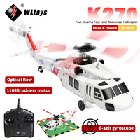 WLtoys K270 RC Helicopter 2.4G 6-Aixs Gyroscope 4CH Altitude Hold Optical Flow Brushless Remote Control Helicopter Toys For Kid