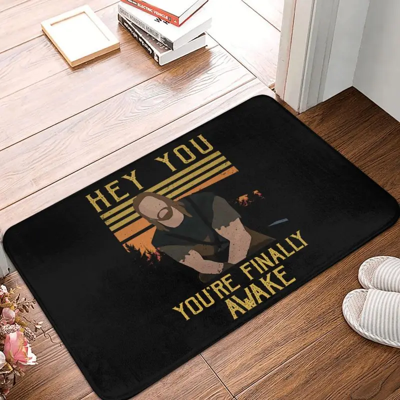 Funny Skyrim Gaming Quotes You You're Finally Awake Doormat Non-Slip Bathroom Kitchen Mat Garden Garage Entrance Carpet Rug