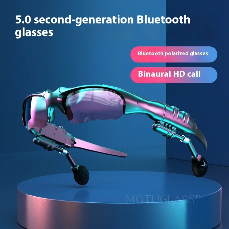 Smart Bluetooth Glasses Wireless Bone Conduction Bluetooth Headphones Hands Free Glasses for Driving and Outdoor Use