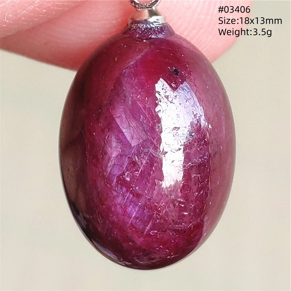 Genuine Natural Red Ruby Pendant Necklace 18x13mm Oval Necklace Stretch Ruby Rare For Women Men Fine Jewelry AAAAA