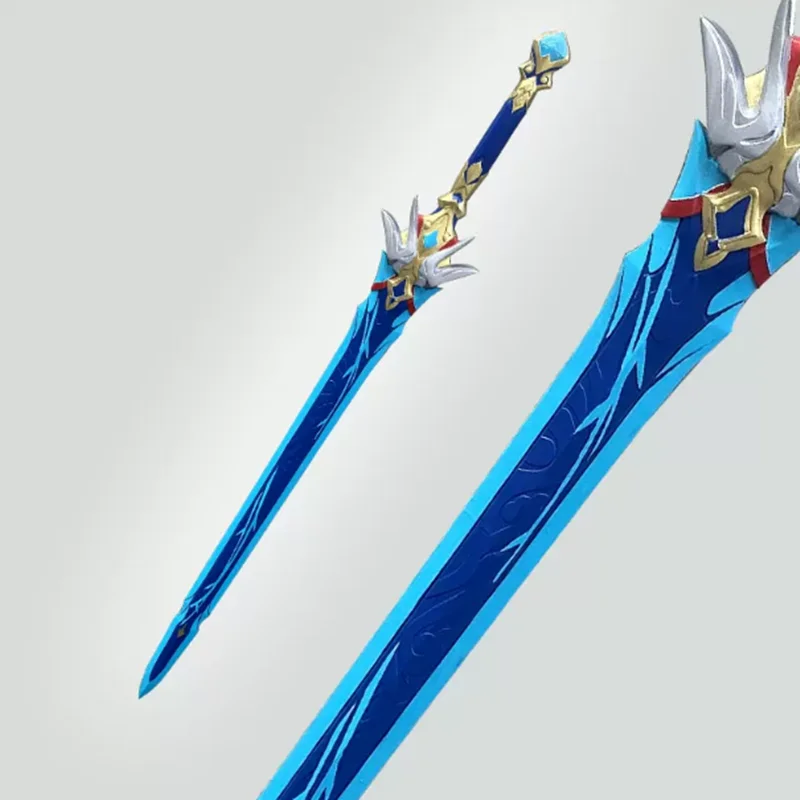 100cm Oversized Blade Sword Starry Sky Sword Danheng Spear Sword Cosplay Home Decor Props Safety PU Rubber Role Gift Toys