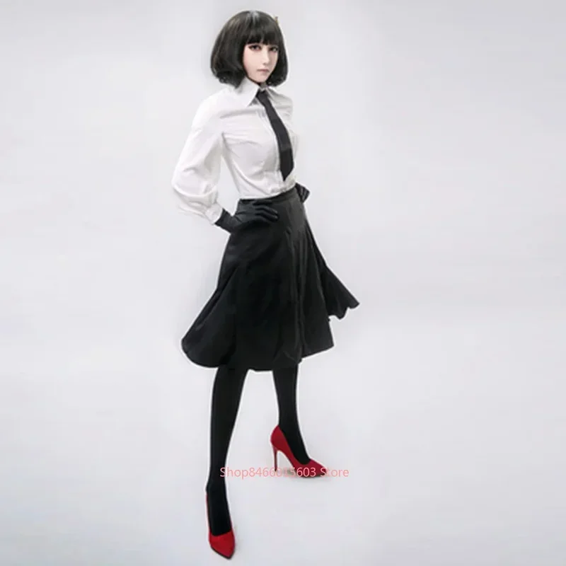 Anime Bungo Stray Dogs Akiko Yosano Cosplay Costume Skirt Shirt Tie Gloves Suit School Uniform Carnival Party Dress Up Gifts