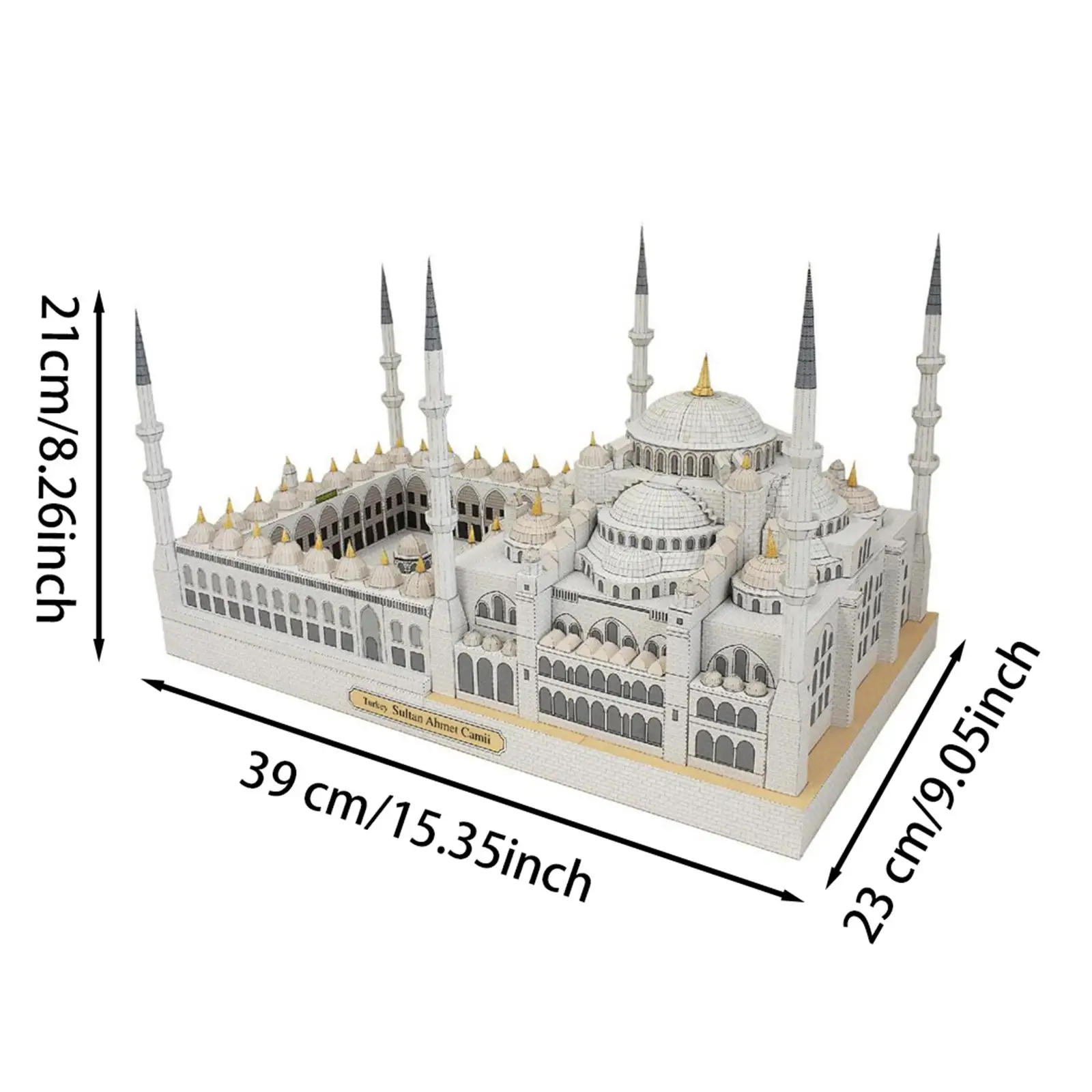 Turkey Mosque Architecture Model Kits Gift Collectable Brain Teaser 3D Puzzles