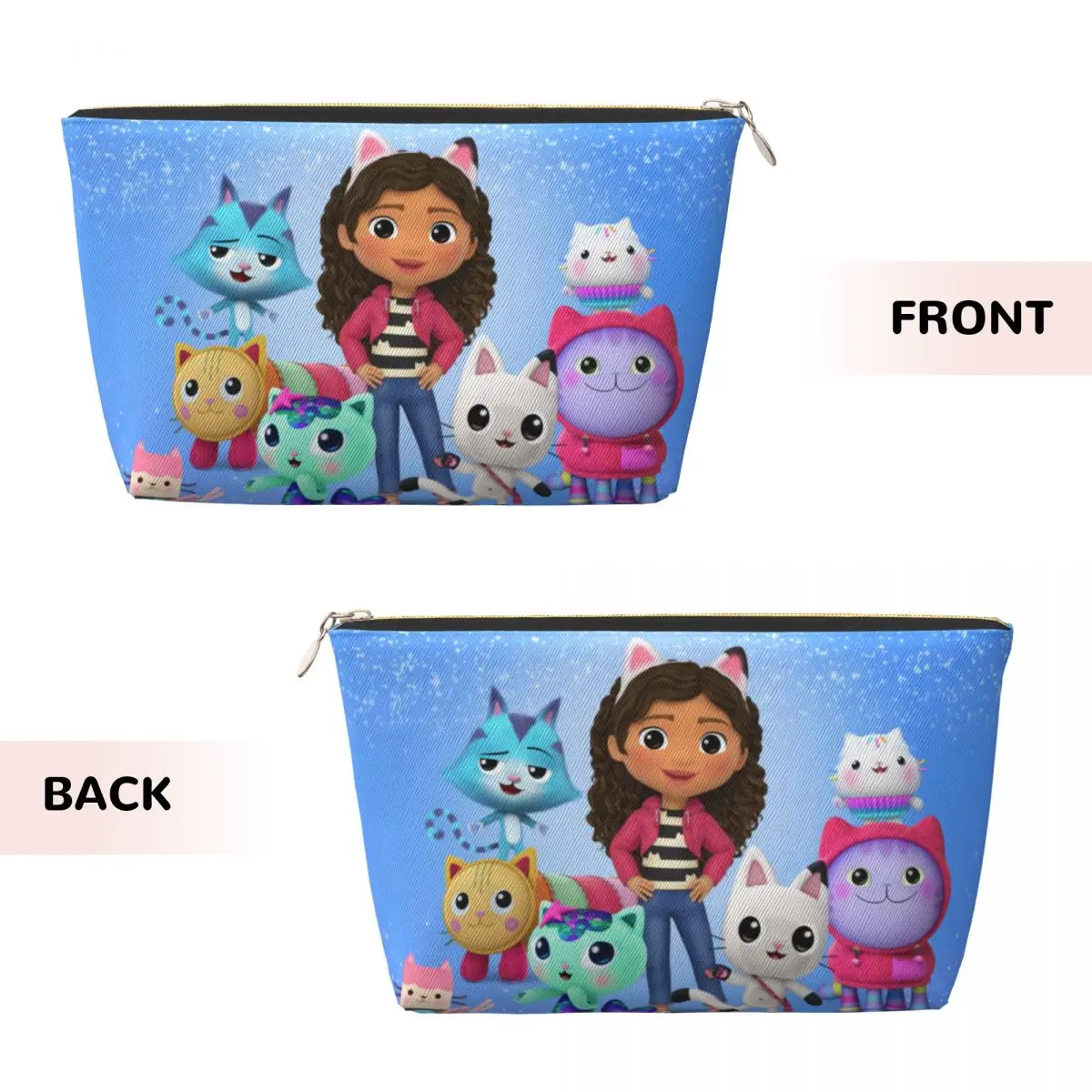 Personalizzato Gabby Cats Gabbys Dollhouse borsa da toilette da viaggio per le donne Pandy Paws Mermaid Cosmetic Makeup Bag Beauty Storage Dopp Kit