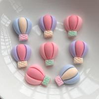 20pcs Kawaii hot air balloon resin decoration flat back DIY gift decoration mobile phone shell decoration flat back