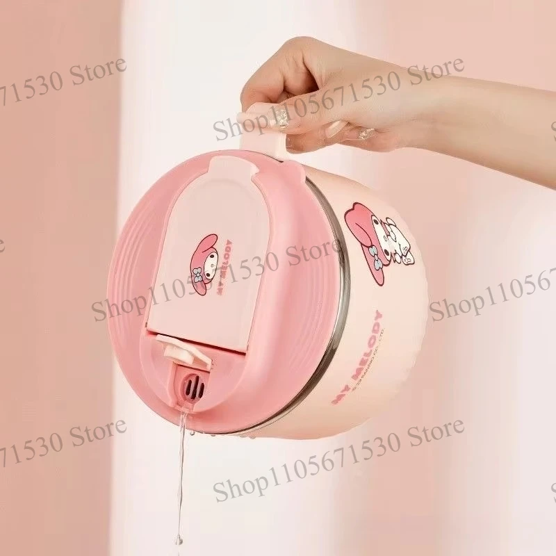 Kawaii Sanrio Melody Large Capacity Instant Noodle Bowl with Lid Dormitory Primary School Student Personal Lunch Box Dedicated