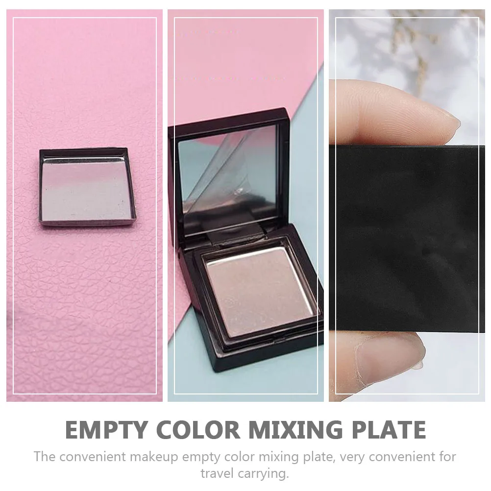 1 ensemble de boîtes de fard à paupières vides, conteneurs carrés transparents, plateaux de sous-emballage de voyage, étuis de rangement durables pour cosmétiques