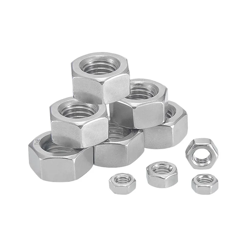 1-50pcs Hexagon Hex Nuts DIN934 Metric M3 M4 M5 M6 M8 M10 M12 M14 M16 M18 M20 M22 M24 M27 M30 A4 316 Stainless Steel Hex Nuts