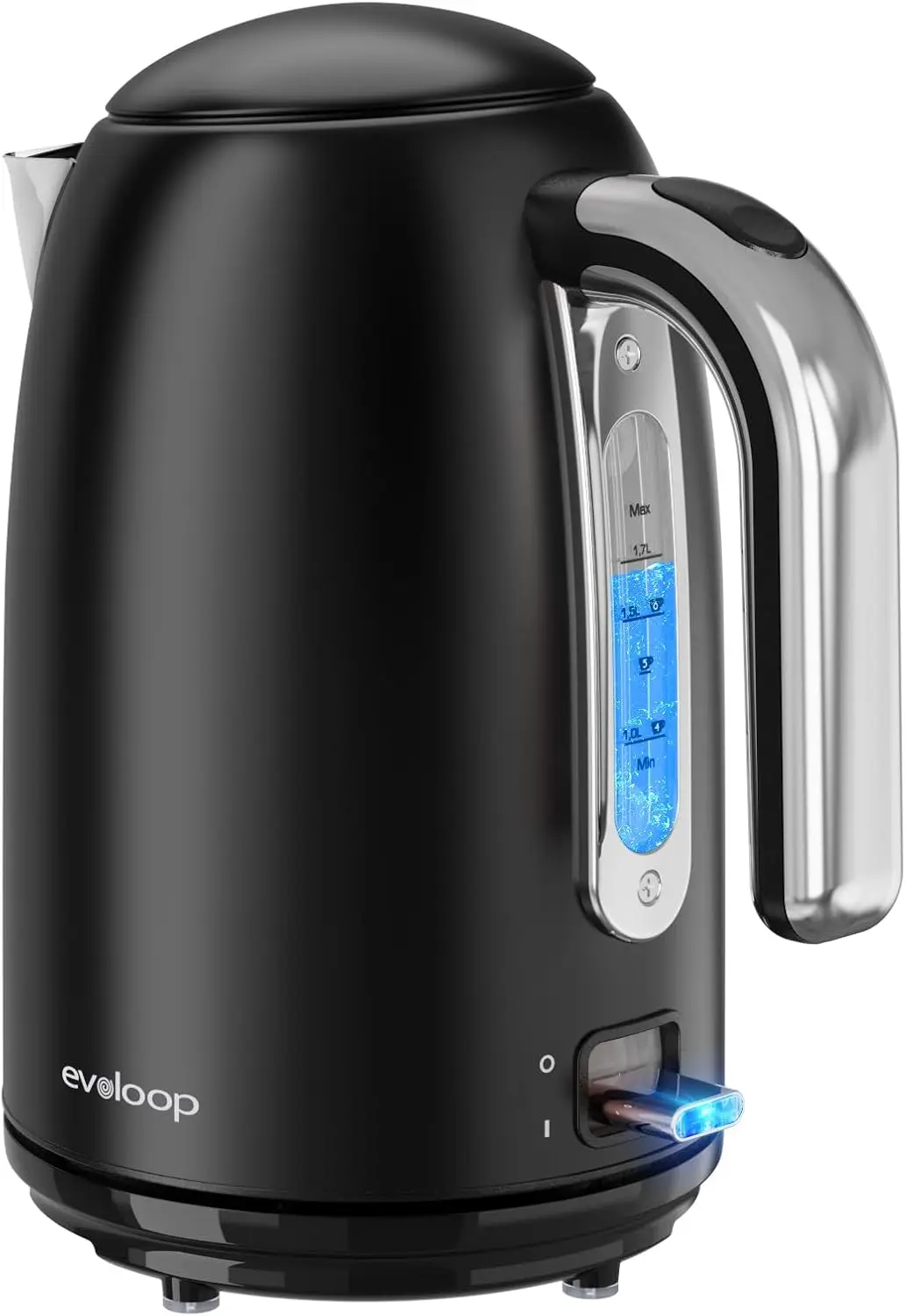 

1.7L Stainless Steel Electric Kettle, 1500W Fast Boiling, Auto Shut-Off & Boil-Dry Protection, BPA-Free for Safe Use