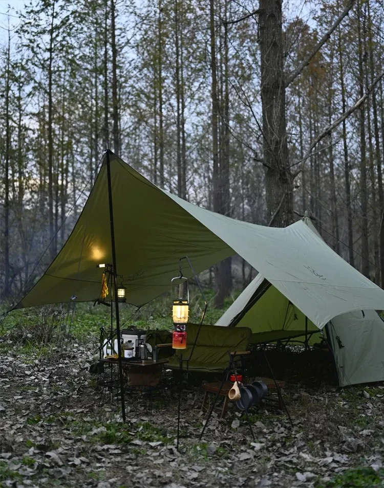 Lightweight Hexagonal Camping Waterproof Sunshade Outdoor Sunshade, Suitable For Hiking, Beach Picnic Trips