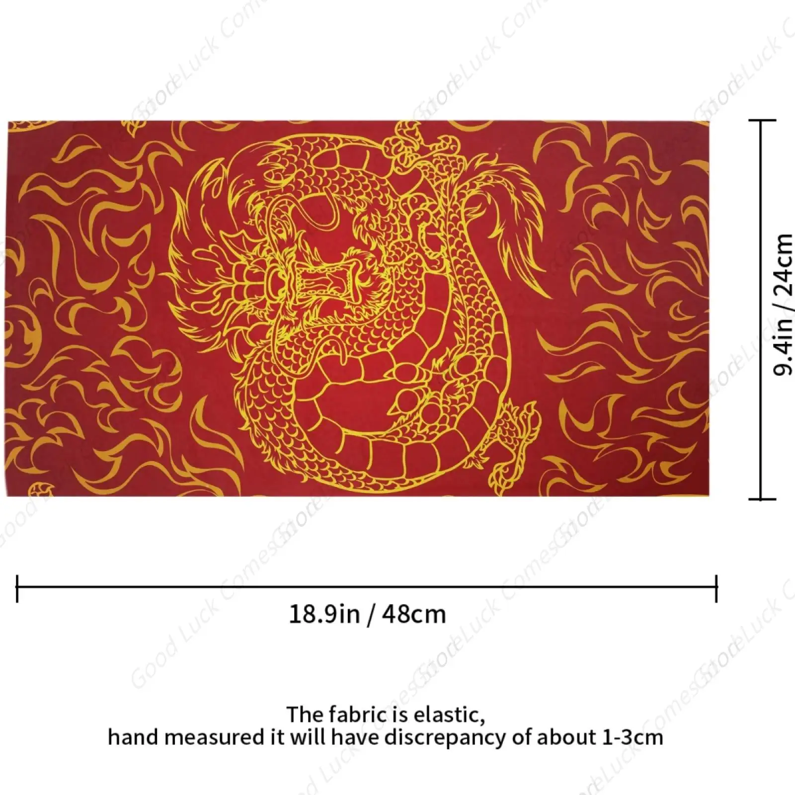 Seamless Bandana Playful Asian Dragon And Fire Outdoor Scarf UV Resistence Sports Neck Balaclavas Headband Headwear Motorcycle